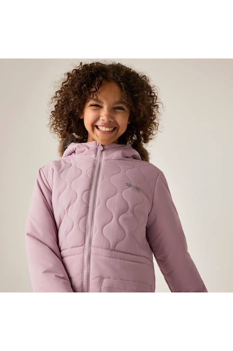 Doudoune longue / Veste matelassée à capuche fille Bleu marine+Kaki foncé+Lilas clair+Noir 13 - vertbaudet enfant 