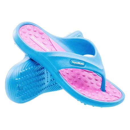 Tongs enfant ilama Bleu saphir / fuchsia 4 - vertbaudet enfant 