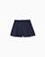 Short plissé avec taille élastique Bleu foncé+Rouge 1 - vertbaudet enfant 