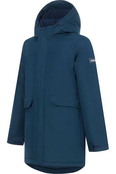 Veste enfant imperméable et isolante à capuche Bleu / bleu marine+Bleu marine+Noir 9 - vertbaudet enfant 