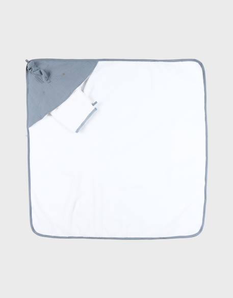 Cape de bain poney lino Blanc 3 - vertbaudet enfant 