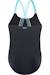Maillot de bain 1 pièce nylon harma Noir / bleu clair vif 2 - vertbaudet enfant 