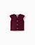 Gilet sans manches en mélange de laine avec maxi col you&me Rouge foncé 2 - vertbaudet enfant 