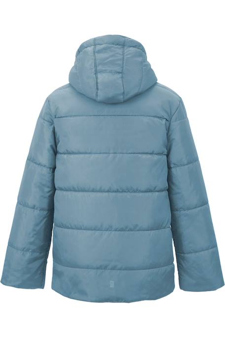 Doudoune fille Veste matelassée à capuche Halkner Bleu+Noir+Rose violet 3 - vertbaudet enfant 
