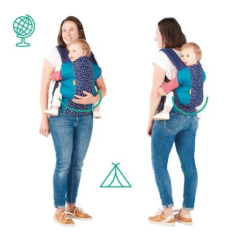 Porte bébé easy & go Bleu 3 - vertbaudet enfant 