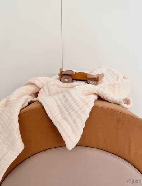 Couverture de naissance DOLI BLANKET en coton Crème 5 - vertbaudet enfant 