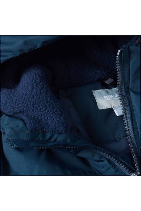 Veste enfant imperméable et isolante à capuche Bleu / bleu marine+Bleu marine+Noir 11 - vertbaudet enfant 