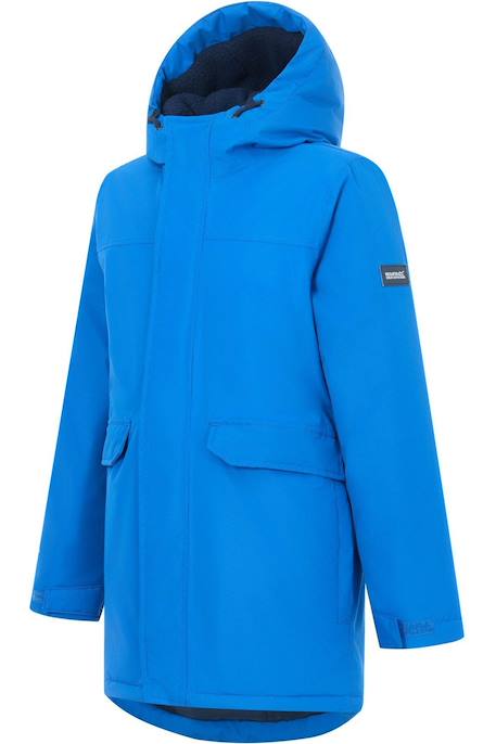 Veste enfant imperméable et isolante à capuche Bleu / bleu marine+Bleu marine+Noir 4 - vertbaudet enfant 
