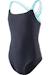 Maillot de bain 1 pièce nylon harma Noir / bleu clair vif 3 - vertbaudet enfant 