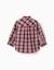 Chemise en coton à manches longues à carreaux you&me - collection Noël Rouge foncé 2 - vertbaudet enfant 
