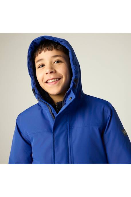 Veste enfant imperméable et isolante à capuche Bleu / bleu marine+Bleu marine+Noir 6 - vertbaudet enfant 