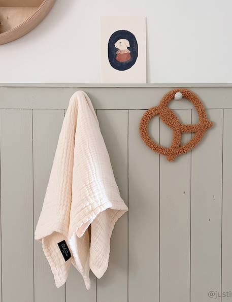 Couverture de naissance DOLI BLANKET en coton Crème 3 - vertbaudet enfant 