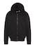 Sweatshirt zippé à capuche imprimé au dos Bleu ciel+Gris chiné+Noir+Orange+Sage kaki 9 - vertbaudet enfant 