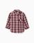Chemise en coton à manches longues à carreaux you&me - collection Noël Rouge foncé 1 - vertbaudet enfant 