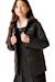 Doudoune fille Veste matelassée à capuche Halkner Bleu+Noir+Rose violet 10 - vertbaudet enfant 