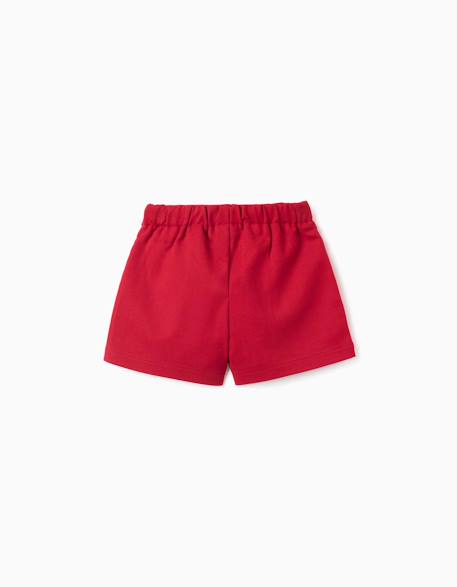 Short plissé avec taille élastique Bleu foncé+Rouge 5 - vertbaudet enfant 