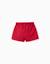 Short plissé avec taille élastique Bleu foncé+Rouge 5 - vertbaudet enfant 