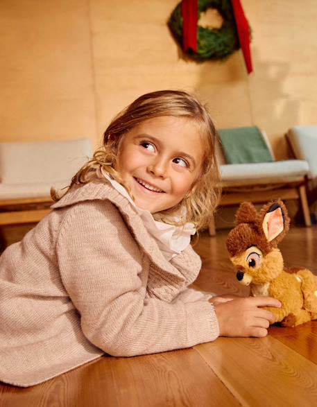 Cardigan en mélange de laine avec maxi col you&me - collection Noël Beige clair 1 - vertbaudet enfant 