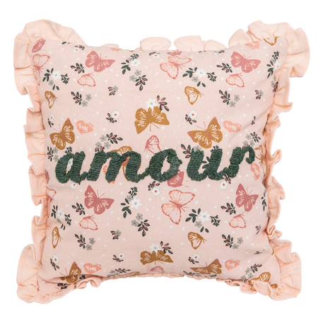 Coussin brodé - alina Rose 2 - vertbaudet enfant 