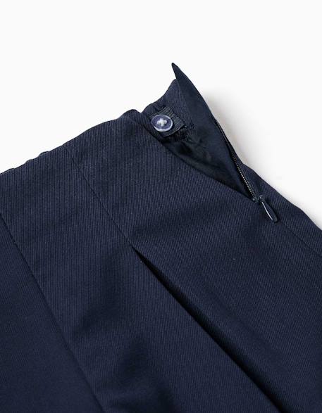 Short plissé avec taille élastique Bleu foncé+Rouge 3 - vertbaudet enfant 