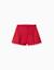 Short plissé avec taille élastique Bleu foncé+Rouge 4 - vertbaudet enfant 