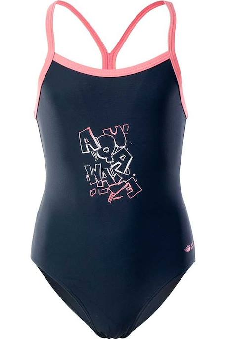 Maillot de bain 1 pièce fille velanti Myrtille / corail rose 1 - vertbaudet enfant 