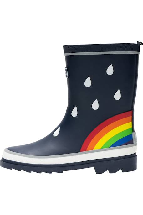 Bottes de pluie arc-en-ciel Bleu marine imprimé 3 - vertbaudet enfant 