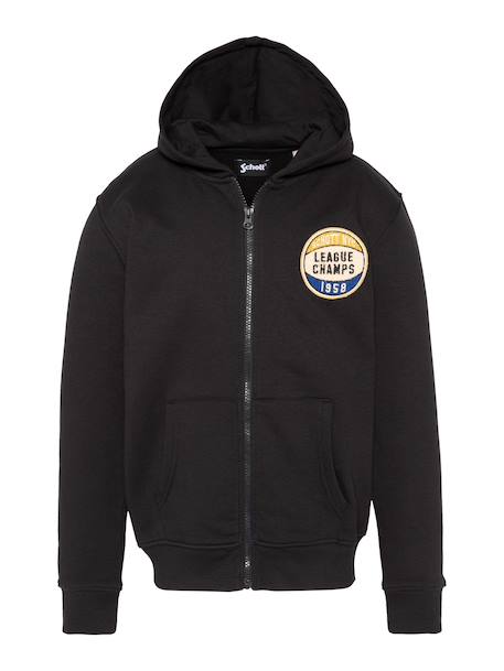 Sweatshirt zippé à capuche Bleu marine+Kaki+Noir+Rouge 9 - vertbaudet enfant 