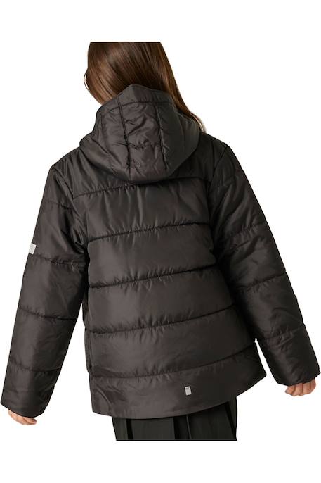 Doudoune fille Veste matelassée à capuche Halkner Bleu+Noir+Rose violet 8 - vertbaudet enfant 
