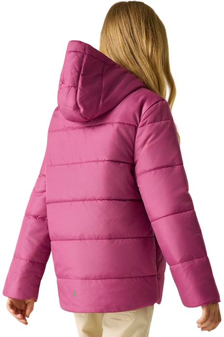 Doudoune fille Veste matelassée à capuche Halkner Bleu+Noir+Rose violet 16 - vertbaudet enfant 