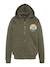 Sweatshirt zippé à capuche Bleu marine+Kaki+Noir+Rouge 5 - vertbaudet enfant 