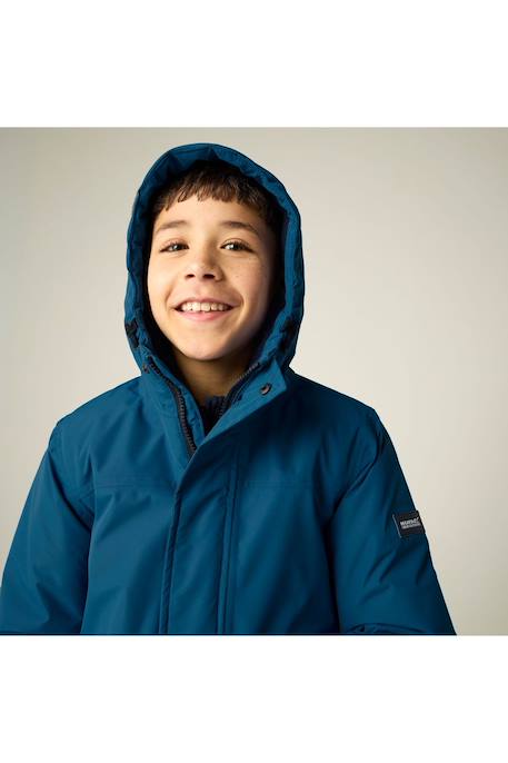Veste enfant imperméable et isolante à capuche Bleu / bleu marine+Bleu marine+Noir 10 - vertbaudet enfant 