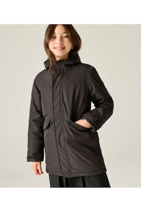 Veste enfant imperméable et isolante à capuche Bleu / bleu marine+Bleu marine+Noir 13 - vertbaudet enfant 