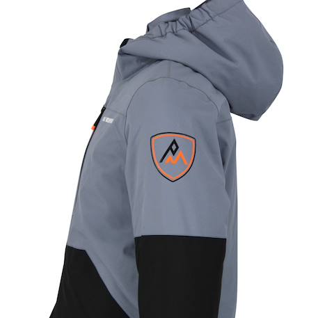 Blouson de ski avec capuche ebony garçon Bleuorage+Kaki+Taupe 5 - vertbaudet enfant 
