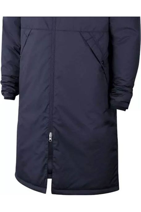 Manteau long hiver enfant - Parka longue coupe vent à capuche Bleu marine+Noir 4 - vertbaudet enfant 