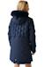 Doudoune longue / Veste matelassée à capuche fille Bleu marine+Kaki foncé+Lilas clair+Noir 4 - vertbaudet enfant 