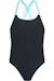 Maillot de bain 1 pièce nylon harma Noir / bleu clair vif 1 - vertbaudet enfant 