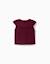 Gilet sans manches en mélange de laine avec maxi col you&me Rouge foncé 3 - vertbaudet enfant 
