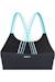 Maillot de bain 1 pièce nylon harma Noir / bleu clair vif 4 - vertbaudet enfant 