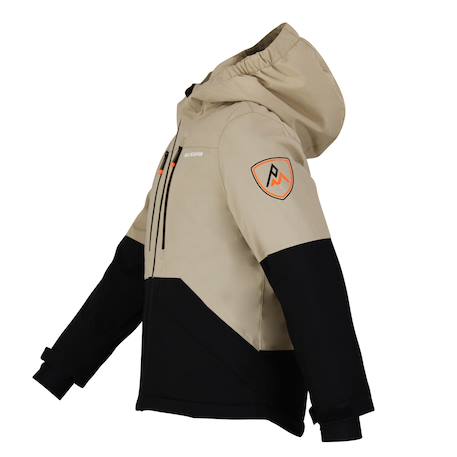 Blouson de ski avec capuche ebony garçon Bleuorage+Kaki+Taupe 12 - vertbaudet enfant 