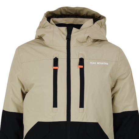 Blouson de ski avec capuche ebony garçon Bleuorage+Kaki+Taupe 14 - vertbaudet enfant 