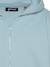 Sweatshirt zippé à capuche imprimé au dos Bleu ciel+Gris chiné+Noir+Orange+Sage kaki 3 - vertbaudet enfant 