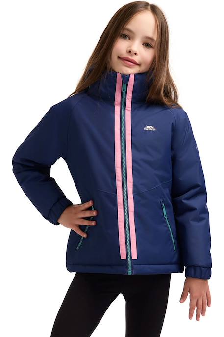 Veste fille hiver imperméable à capuche Bleu saphir 4 - vertbaudet enfant 