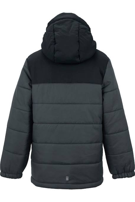 Doudoune garçon Veste matelassée à capuche lofthouse Noir / blanc cassé+Noir / gris foncé 9 - vertbaudet enfant 