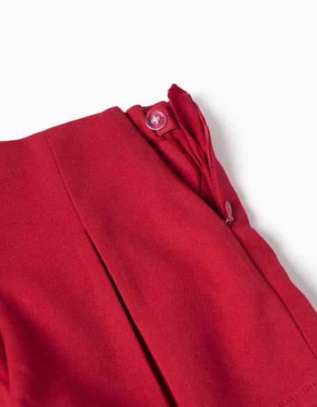 Short plissé avec taille élastique Bleu foncé+Rouge 6 - vertbaudet enfant 