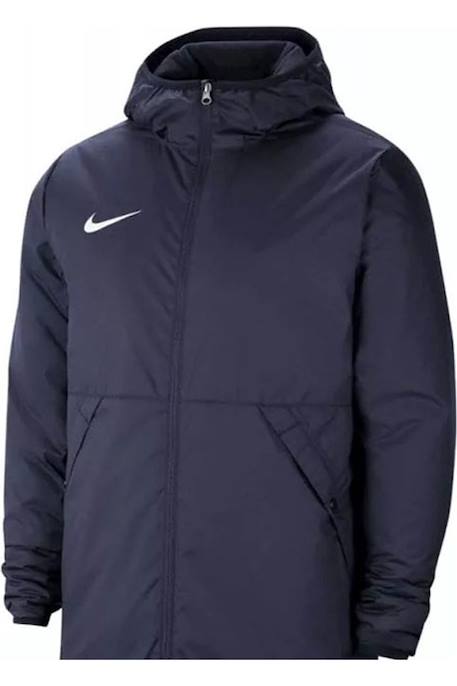 Manteau long hiver enfant - Parka longue coupe vent à capuche Bleu marine+Noir 3 - vertbaudet enfant 