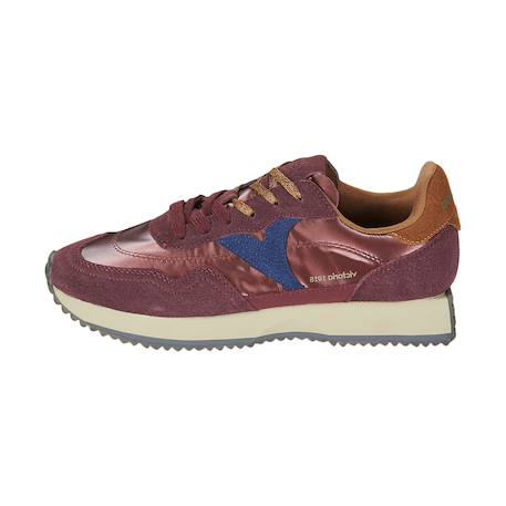 Baskets basses à lacets Olive+Violet bleu 7 - vertbaudet enfant 
