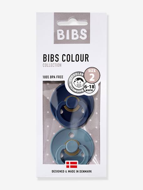 Lot de 2 sucettes-tétines Colour ou Colour Night, taille 2 de 6 à 18 mois Blush & Vanilla+Blush Night / Vanilla Night+Deep space & Petrol blue+Iron & baby blue+Sage & hunter green+Vert sauge night / Gris nuage+Woodchuck & blush 4 - vertbaudet enfant 
