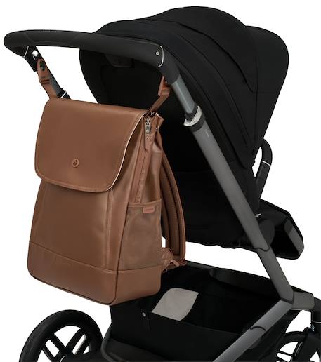 Sac à dos à langer pratique et moderne Classic cognac+Ink black+Timeless sand 2 - vertbaudet enfant 