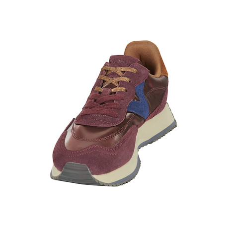 Baskets basses à lacets Olive+Violet bleu 10 - vertbaudet enfant 